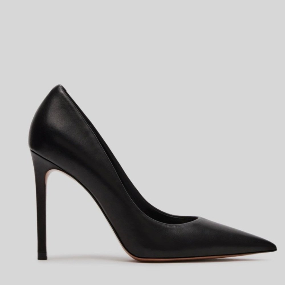 Steve Madden Leather Pointed Toe Black Pumps